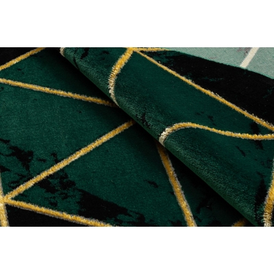 Dywan Ekskluzywny Emerald Koło 1020 Triangle Butelkowa-Zieleń